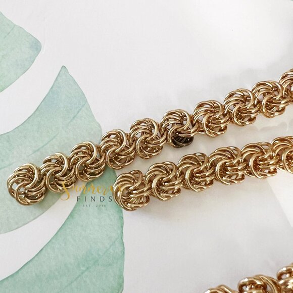 Dannijo Paola Chunky Chains Earrings Gold - Picture 2 of 5